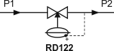 RD122 в качестве регулятора давления